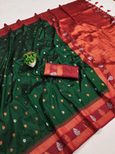Dual Zari Weaving Designer Paithani Saree